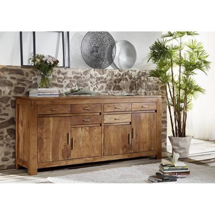 Buffet - Bois massif d'acacia laqué - SHAMAN #41