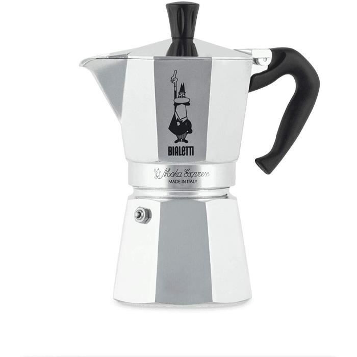 Bialetti 0001163 Cafetière Italienne, Aluminium, Argent, 6 Tasses