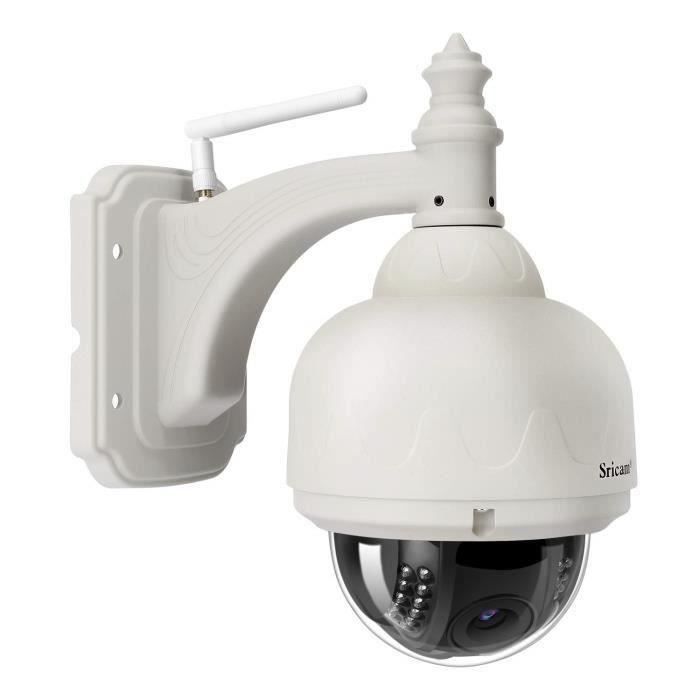 Sricam SP015 caméra IP de surveillance sans fil HD 720P Wi-Fi vision nocturne à 40ft