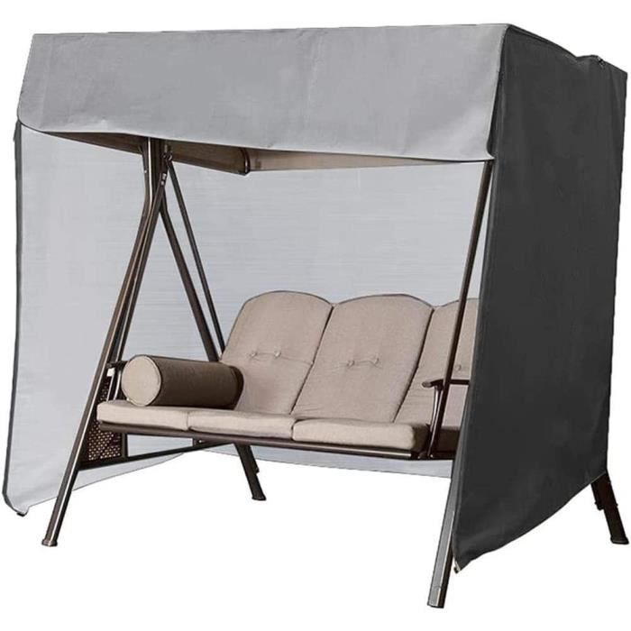 balancelle de jardin GUOXIANG Housse de protection pour balancelle de jardin 3 places étanche et anti-UV 210D Oxford avec121