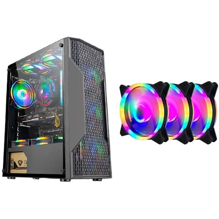 BOITIER PC PANNEAUX LATERAUX Boitier Aerocool MidTour ATX PC Gaming Computer Case Mis Agrave Jour Panneau Lateacuteral Acryli318