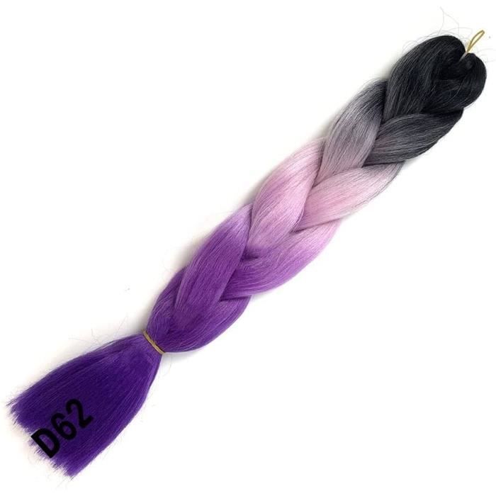 24 pouces easy tresse pré étiré tressage cheveux, meches pour tresses africaine jumbo braids coloré pour twist crochet cheveux (co