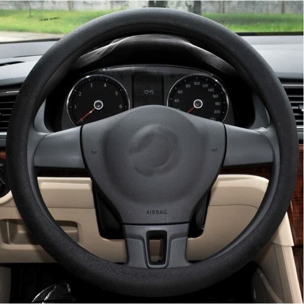 Couvre volant,32 40 mode universel anti dérapant Anti déchirure rétractable Silicone couverture de volant de - Type BST-FXP-01BLACK