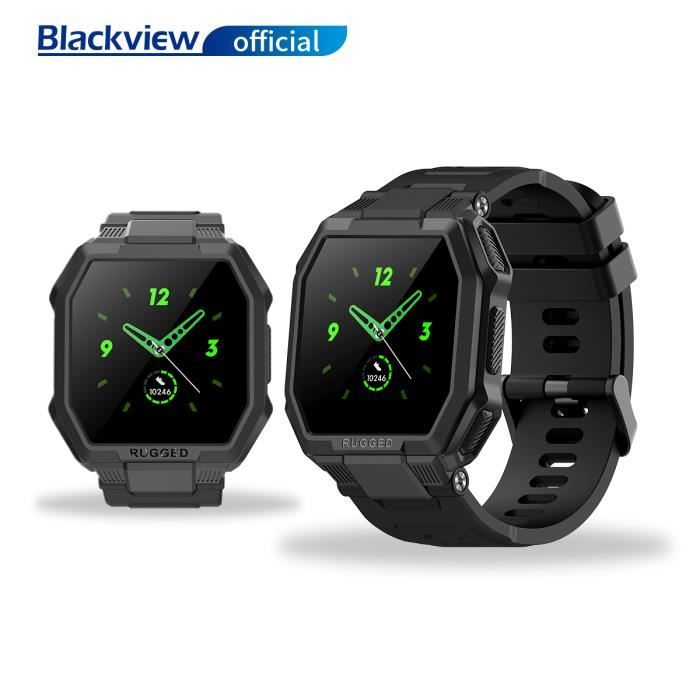 Montre Connectée Blackview R6 Smartwatch Sport Etanche IP68 Tactile Podometre Moniteur de Sommeil Cardiaque GPS