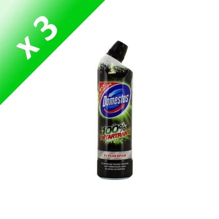 DOMESTOS Gel WC détartrant - 750 ml (Lot de 3)