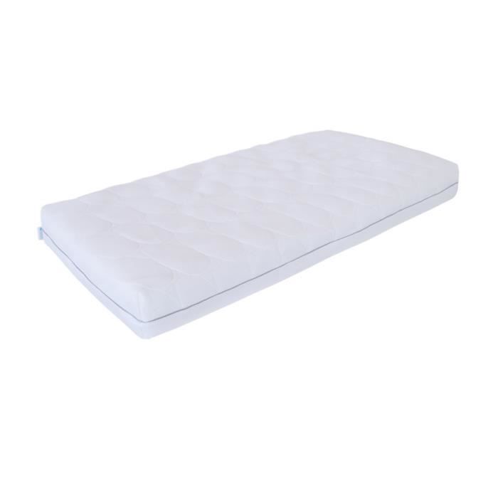 DOMIVA Matelas bébé 3D Dream - 100% Polyester - Déhoussable, Imperméable - Blanc - 60 x 120 cm