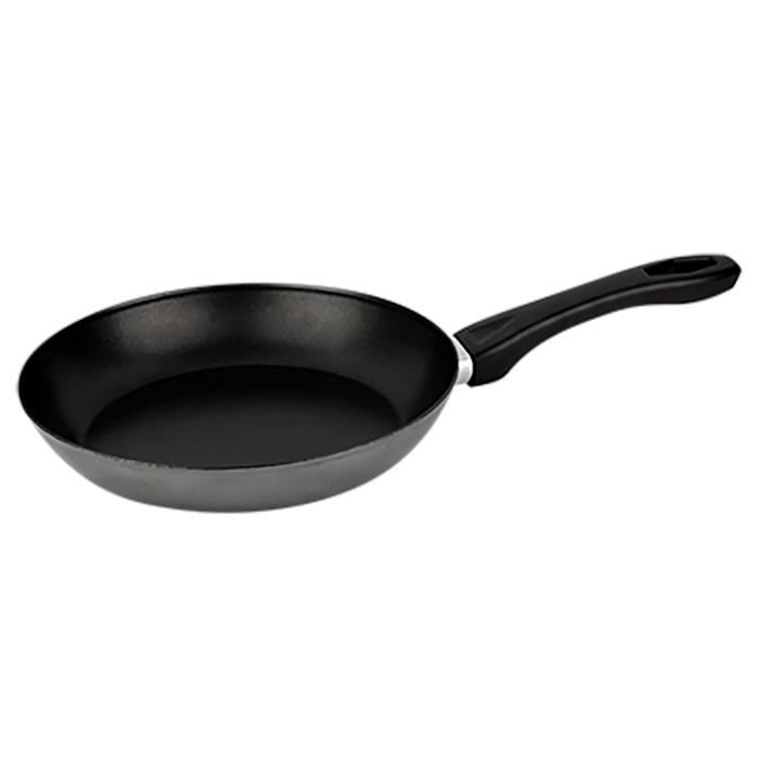 Poêle à Frire Induction 24 cm Acier Émaillé, Antiadhésif Écologique sans PFOA FAGOR Indutherm   Noir 01090