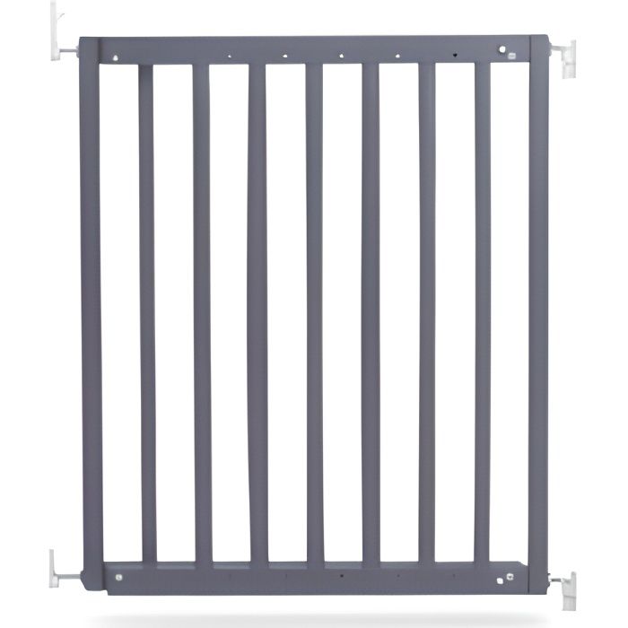 GEUTHER Barrière extensible en Hêtre coloris gris pour porte et escalier - Réglable : 63,5 - 105,5 cm