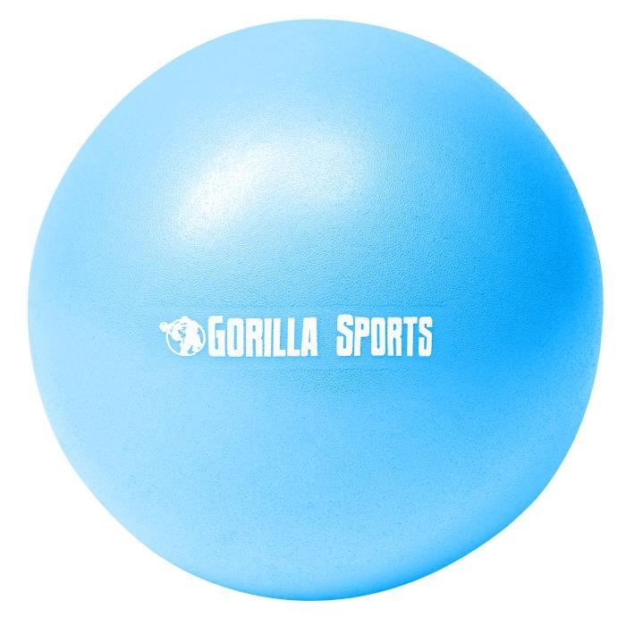 Mini-ballon d'exercice bleu, ballon léger de Pilates Soft Ball - Diamètre : 18 cm
