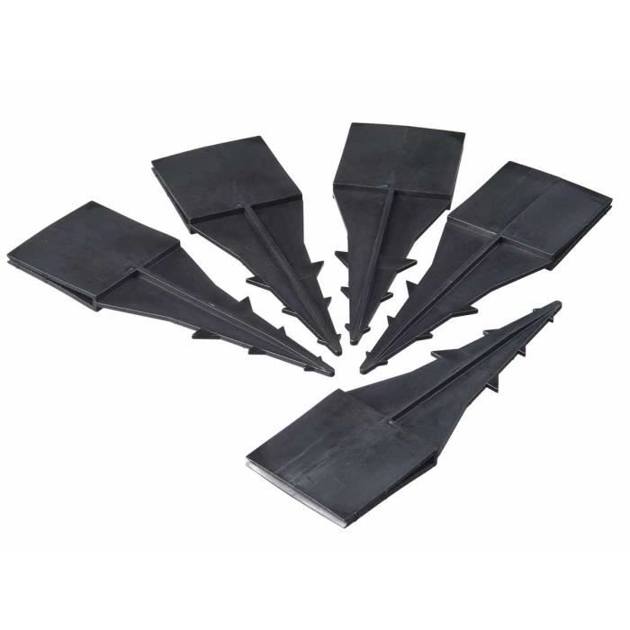Lot de 5 ancres pour bordure de jardin en polyuréthane