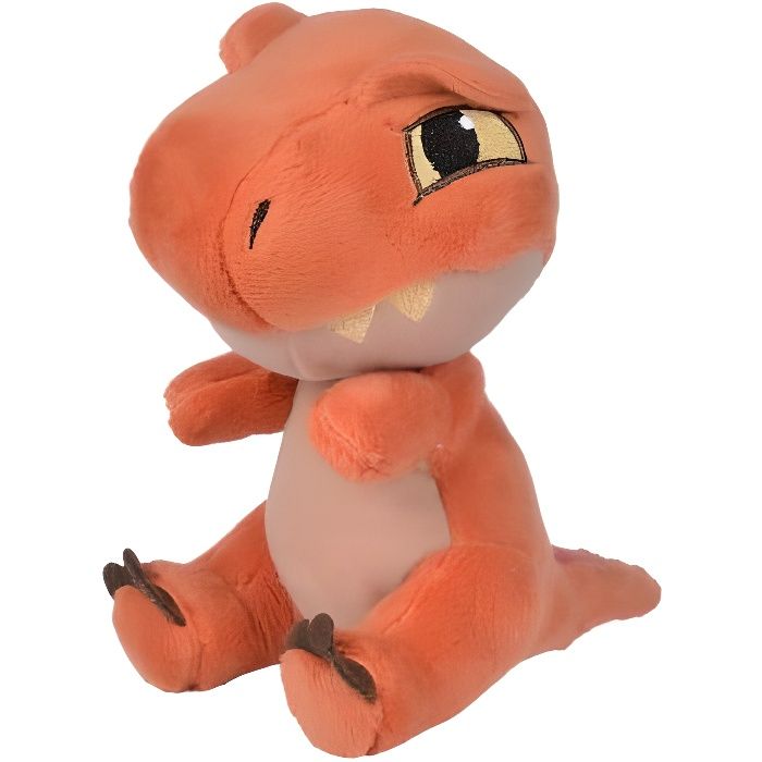 Peluche Dinosaure T-Rex Assis Brun 18 cm - Dino Tyrannosaure - Doudou Enfant - Jurassic World - Nouveaute