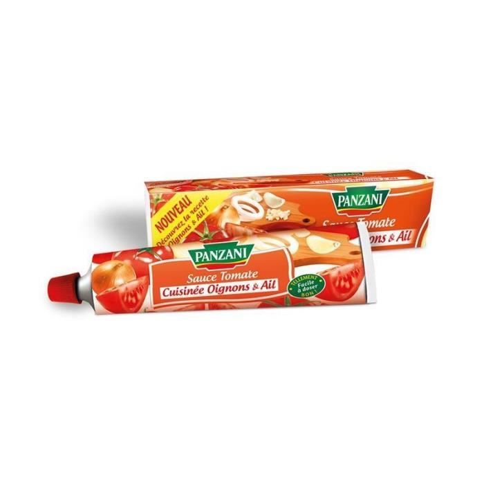 PANZANI - Sauce Tomates Cuisinées Oignons Et Ail 180G - Lot De 4