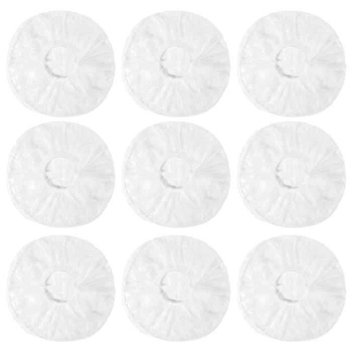 100pcs couvercle de bol jetable couvre-poussière de nourriture élastique couvre la couverture en plastique