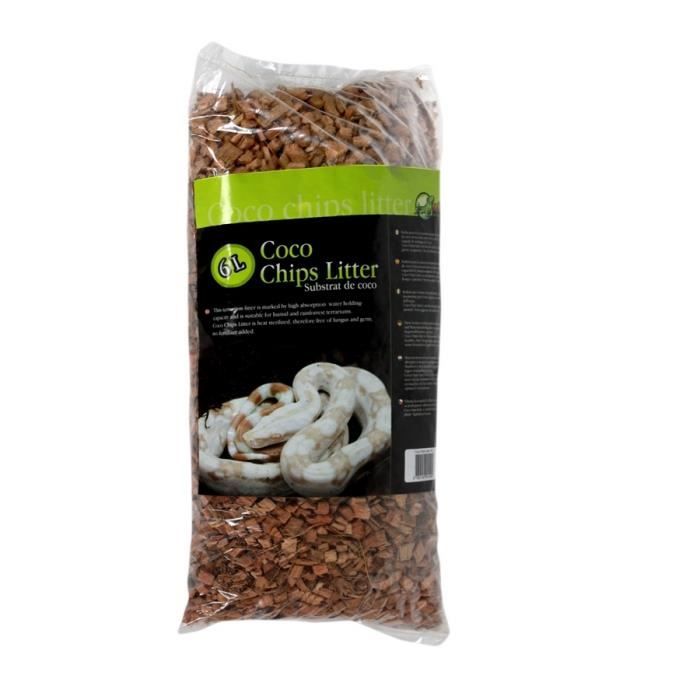 Litière Eclats de coco pour terrarium tropical Coco Chips 6 L REPTILES-PLANET