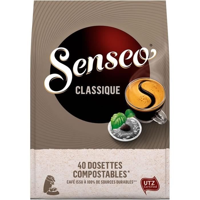 LOT DE 10 - SENSEO Classique 40 Dosettes de café