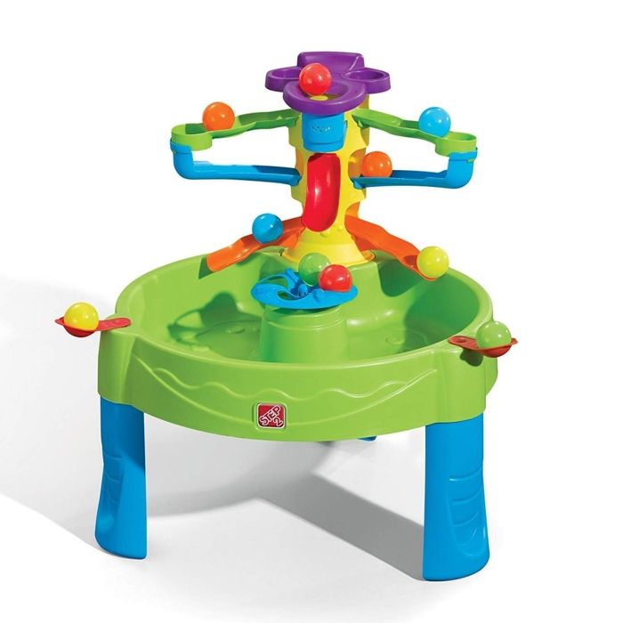 Step2 Busy Ball Table d’eau avec balles avec 13 Accessoires | Table de Jeu Enfant a Eau | Table d'activité / Jouet pour Le Jardin