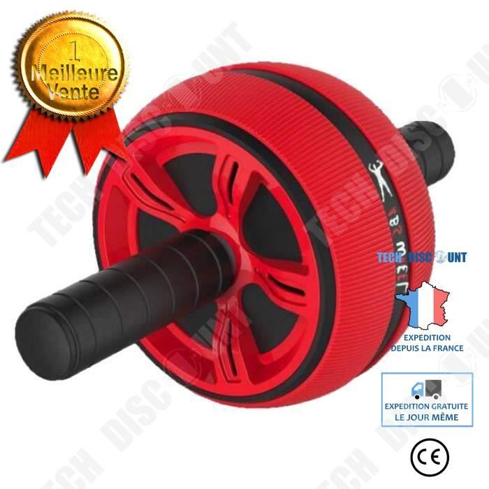 TD® Roue abdominale pour Abdos/ Développer les Muscles Ventre/Exercices pratiques et exquis Fitness Equipment/ Solide et Résistan