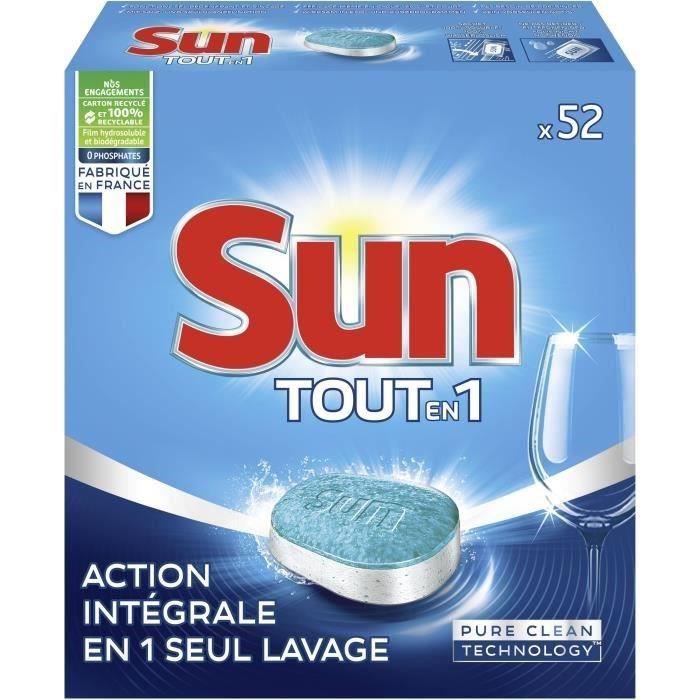 SUN Tabs Tout en 1 Standard - 4 mois de lavages - 52 tabs