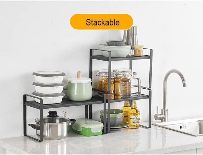 Étagère D'Angle De Cuisine En Acier Inoxydable À 3 Niveaux Étagère À Étagère D'Angle De Cuisine En Acier Inoxydable À 3 Niveaux Étagère À