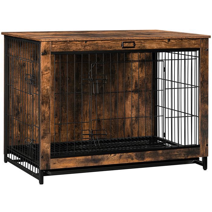 Comparer les prix de HOOBRO Cage pour Chiens, Table d’Appoint, Niche Moderne, Cage pour Chiots, Maisonnette pour Animaux