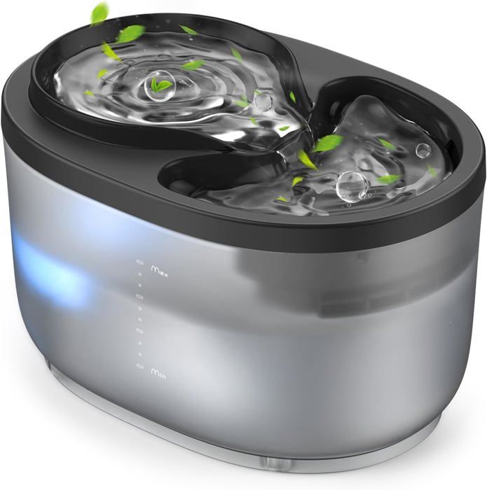 Comparer les prix de Fontaine À Eau Pour Chat-2.5L Fontaine À Eau Chat-Fontaine A Eau-Fontaine Chat Avec Pompe Super Silencieuse-Noir