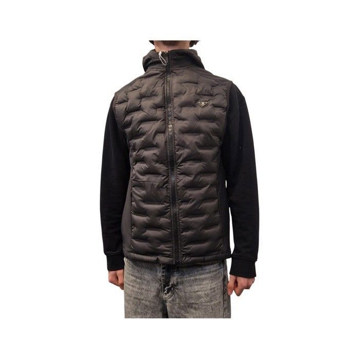 Bill Tornade Doudoune sans manches à capuche RACING Doudoune Noir Homme