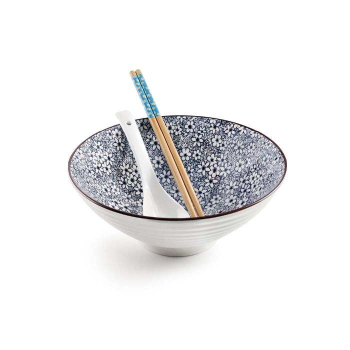 Set pour Ramen - IBILI - Sapporo - Porcelaine - Blanc - Bol Cuillère Baguettes Set pour Ramen - IBILI - Sapporo - Porcelaine - Blanc - Bol Cuillère Baguettes