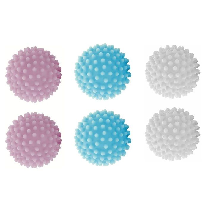 Boules de lavage et de nettoyage extra-larges dotées dune texture à picots unique et dun effet anti-emmêlement.