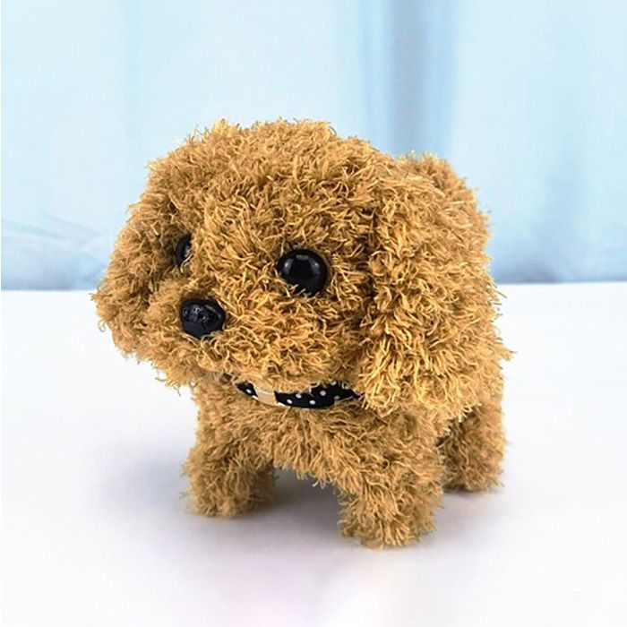 Peluche Interactive Dog Robot - Husky sibérien Jouet interactif - Chien qui marche aboie et roule - MarronRobot animal en peluche