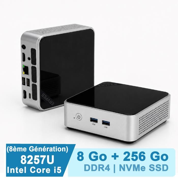 Mini PC ERVPES M1 Intel Core i5 8 Go DDR4 SSD