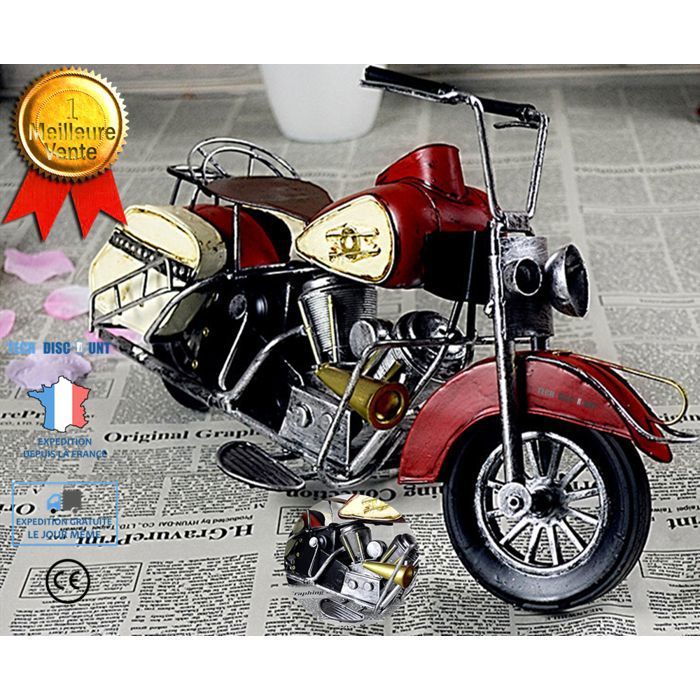Maquette moto adulte enfant jouet retro de garcon miniature anniversaire exterieur - Onwind - interieur imagination realiste origi