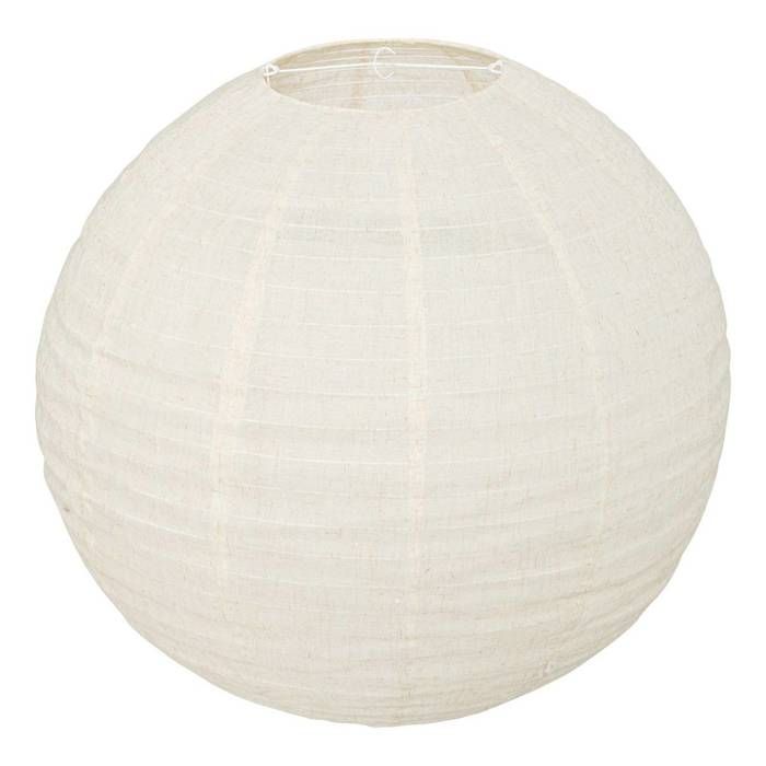 Lanterne boule Jordy D.57cm en lin blanc Lanterne boule Jordy D.57cm en lin blanc