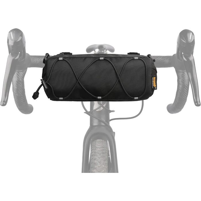 Sac de guidon de vélo sac avant à bandoulière pour vélo de route VTT accessoires de cyclisme noir + noir