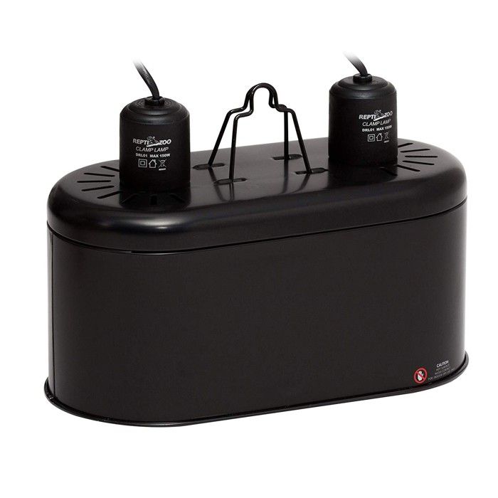 Lampe double Repti-Zoo pour 2 ampoules de 150 W