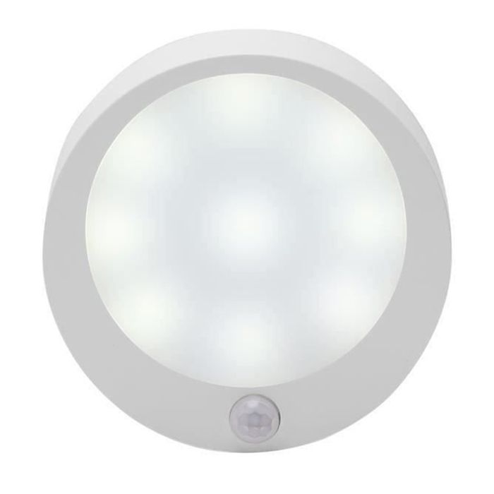 9 led lampe de nuit à piles sans fil - Aueq - détecteur de mouvement (lumière blanc)