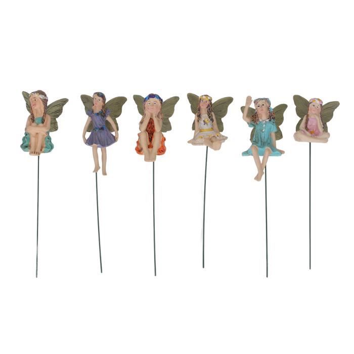 TRAHOO-1 Pièces/Paquet Fée Jardin Miniature Fleur Fée Couple Banc