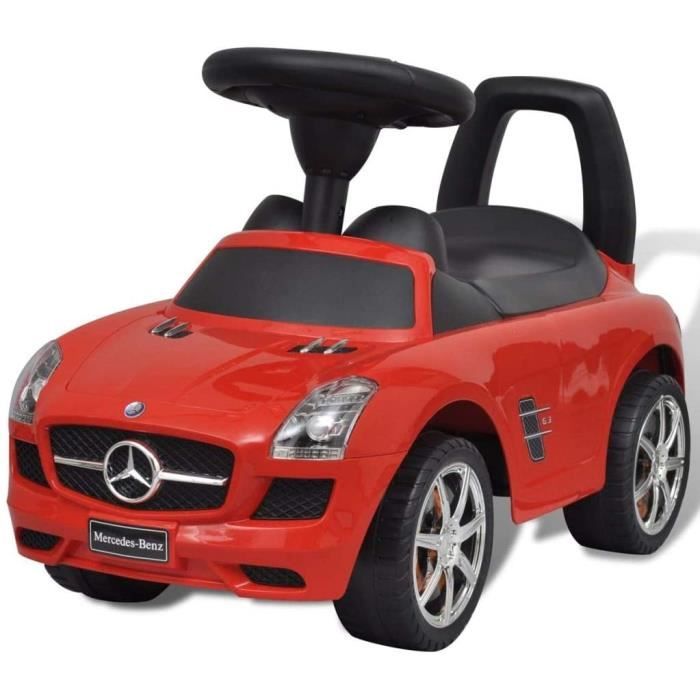 Porteur MERCEDES BENZ rouge trotteur avec klaxon 6 musiques