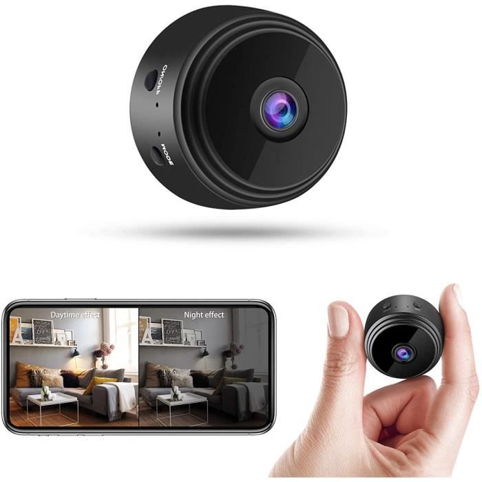 Nisanmoon Caméra Espion Réveil WiFi - Vision Nuit 1080P, Détection Mouvement, Double Alarme