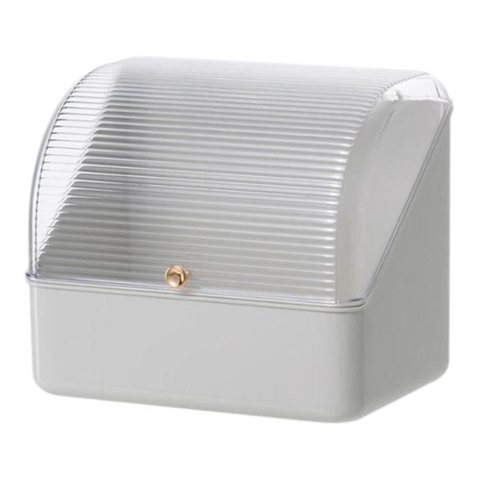 Organisateur De Maquillage 3 Tiroirs Transparents - Range Cosmétiques, Vernis Et Soins - Blanc | RUBRYKAZ