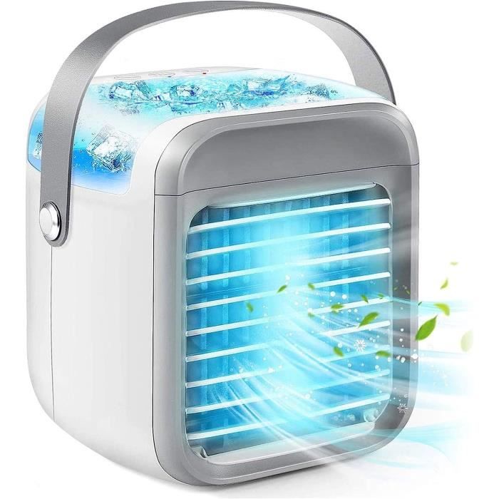 Ventilateur USB Clipable 5 Vitesses - 360° Rotatif - Batterie 10000mAh - Pour Bureau Ou Lit