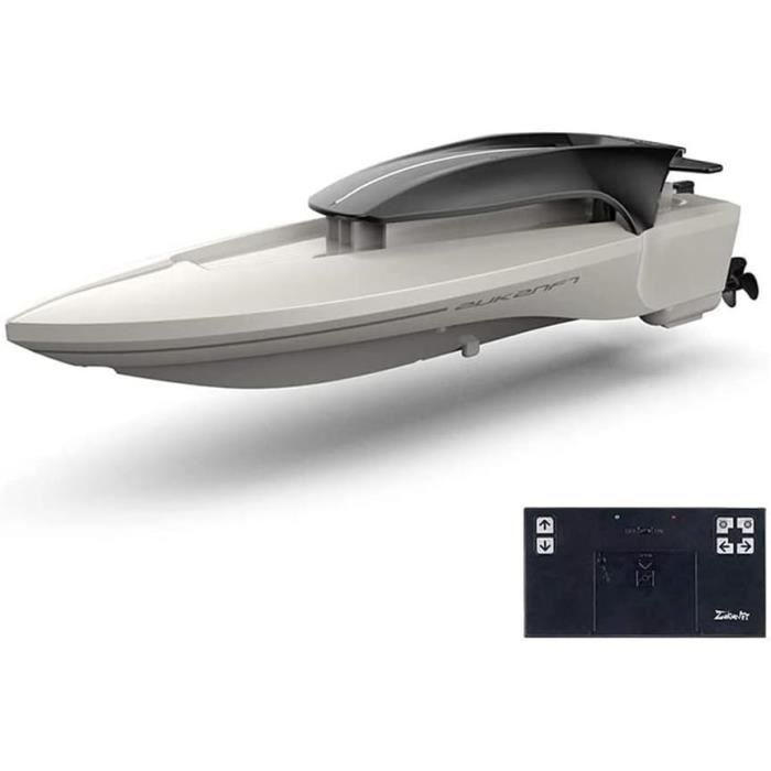 Vocdikficy – Bateau RC S1 – 2.4G – 30 Km/h – Double Hélice, étanche – Avec Batterie Rechargeable