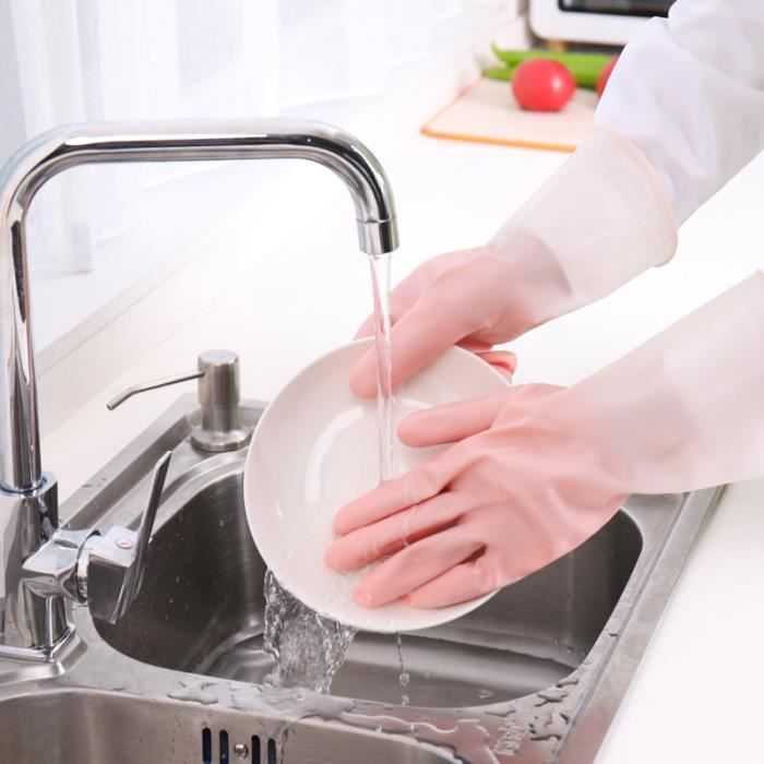 Gants De Nettoyage En Silicone Avec Brosse - Réutilisables, Résistants à La Chaleur (-60°C à +230°C) - Pour Cuisine, Salle De Bain, Voiture