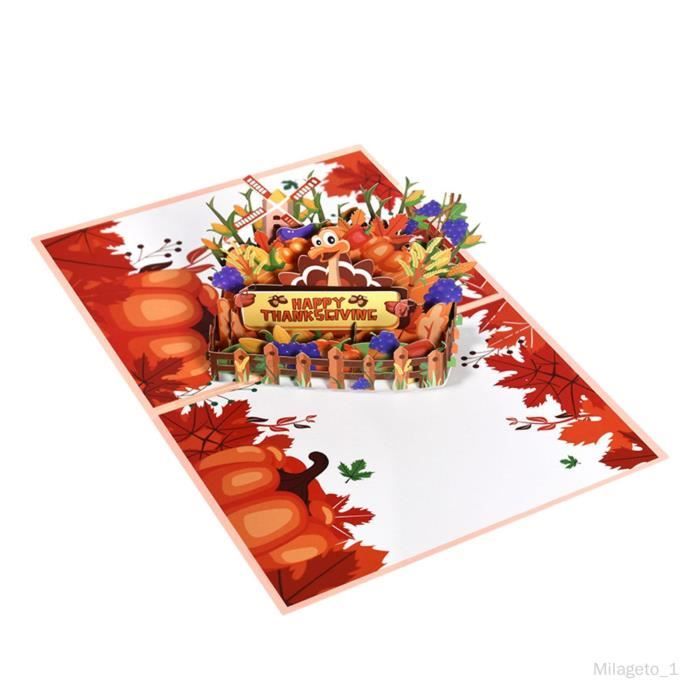 HURRISE Carte De Bénédiction De Thanksgiving Pour œillets Carte De