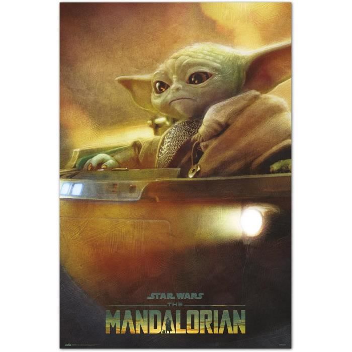 Poster Star Wars The Mandalorian - Grogu Pod - Deco Maison