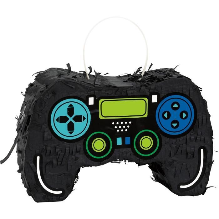 Unique Mini piñata multicolore pour manette d'anniversaire de joueur – (20,3 x 12,7 x 7 cm), 1 pièce | Papier cartonné de qualité supérieure, accessoire de fête pour Unique – Pièce maîtresse Unique Mini piñata multicolore pour manette d'anniversaire de joueur – (20,3 x 12,7 x 7 cm), 1 pièce | Papier cartonné de qualité supérieure, accessoire de fête pour Unique – Pièce maîtresse