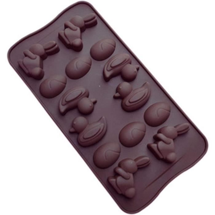 Lot De 2 Moules En Silicone Pour Pâques - Lapin 3D, Réutilisables - Pour Plâtre, Bougies, Savon, Décoration - 4