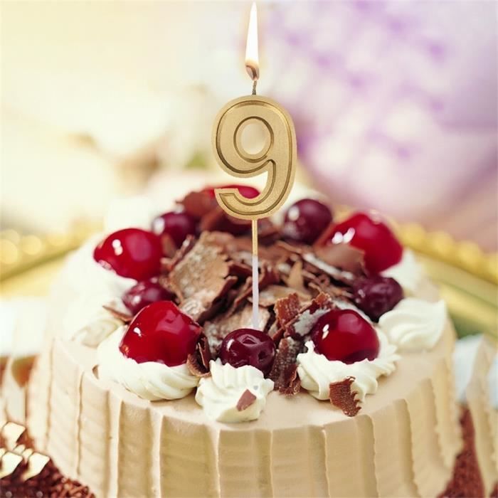 Or Numero 9 Anniversaire Numeral Bougies Nombre Gateau Decor Pour Adultes Kids Party Je1010 Achat Vente Figurine Decor Gateau Cdiscount