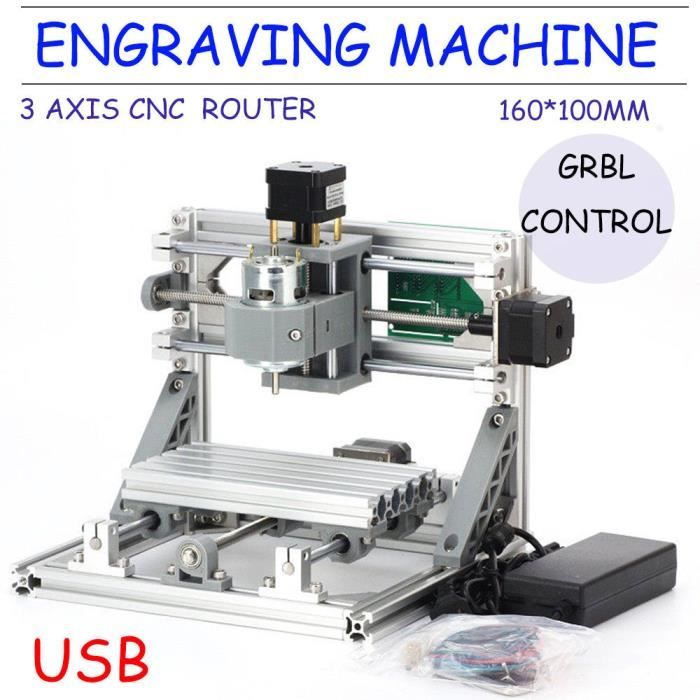 CNC Router Engraving Kit graveur bois USB Milling machine PCB fraiseuse