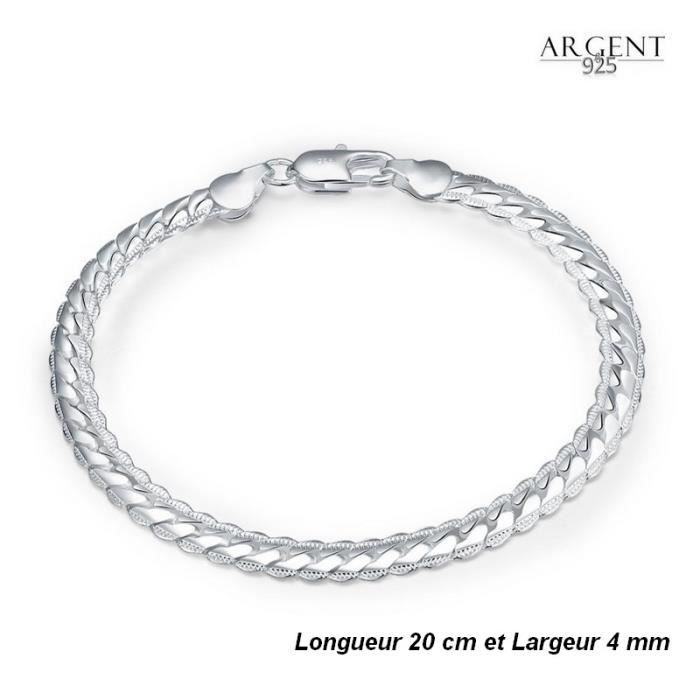 Bracelet maille anglaise argent Clearance