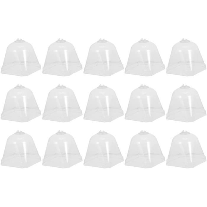 20 Cloches De Protection Pour Plantes 22x19cm - Serre Miniature Anti-Gel Et Oiseaux